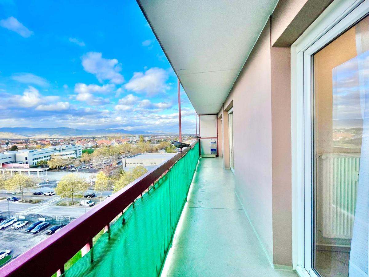 Colmar - La Cigogne - Balcon - Vue Degagee - Netflix - Wifi Fibre - Parking Gratuit - Quartier Populaire Lägenhet Exteriör bild