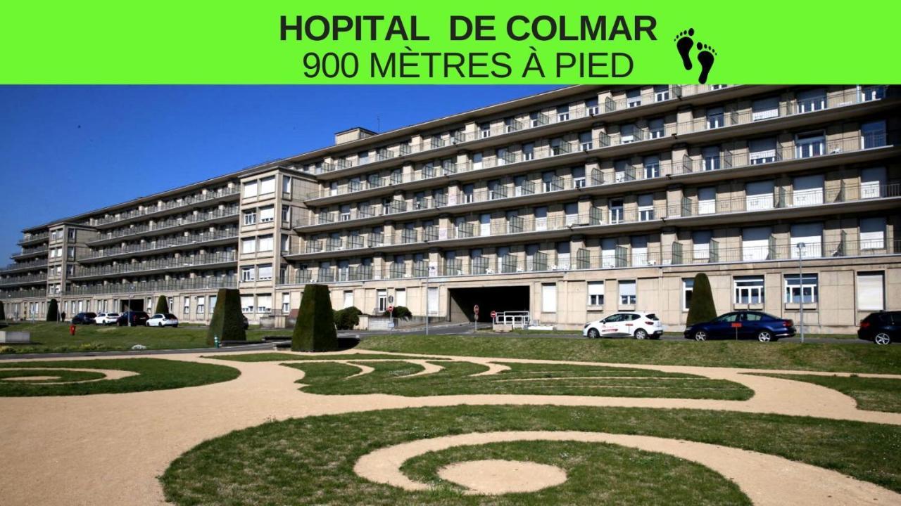Colmar - La Cigogne - Balcon - Vue Degagee - Netflix - Wifi Fibre - Parking Gratuit - Quartier Populaire Lägenhet Exteriör bild